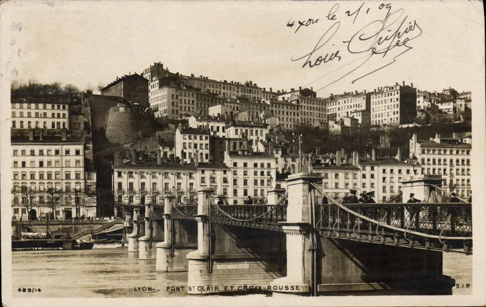 LYON - PONT ST CLAIR ET CROIX-ROUSSE — S.I.P. n°429/14 - Recto