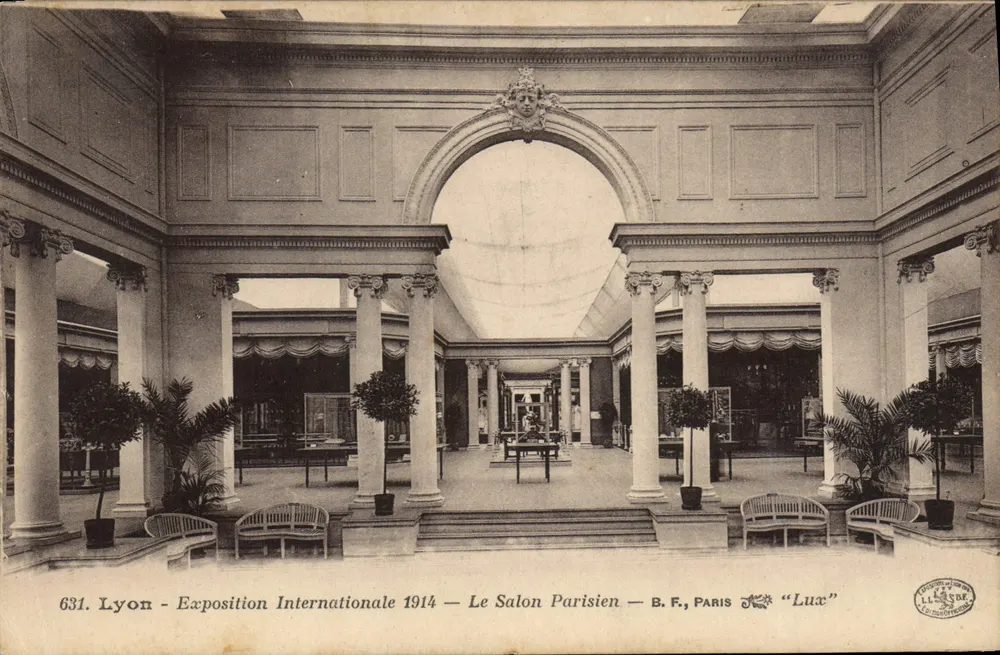 Lyon - Internationale Ausstellung 1914 — Der Pariser Salon — B.F., PARIS — "Lux" - Vorderseite