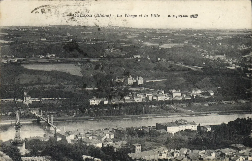 Couzon (Rhône) — La Vergine e la Città — B.F., Parigi - Recto