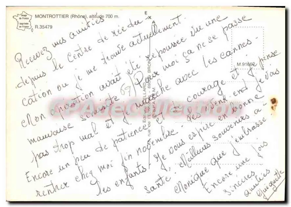 मॉंट्रोटियर - पैनोरमिक दृश्य और इमारतें - प्रकाशक: आर.35479 - पीछे