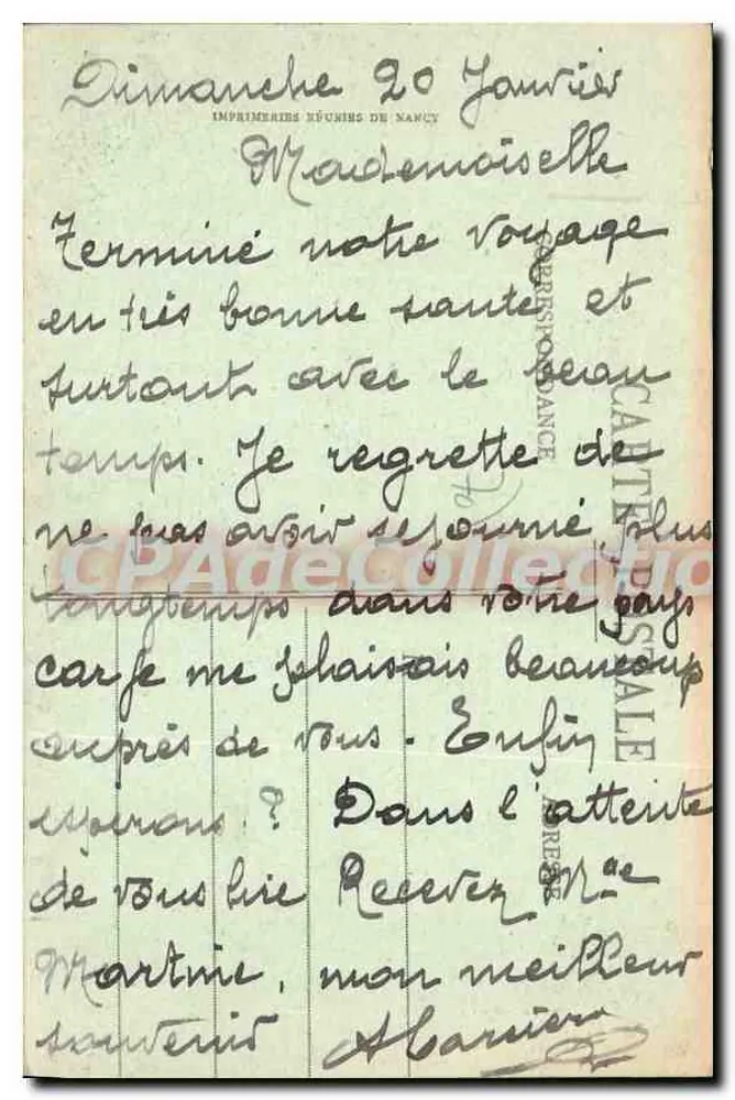 Villersexel (Hte-Saône) — Vista parcial — Edição E. Mayer, n°49, Impr. de France, Beliert - Verso