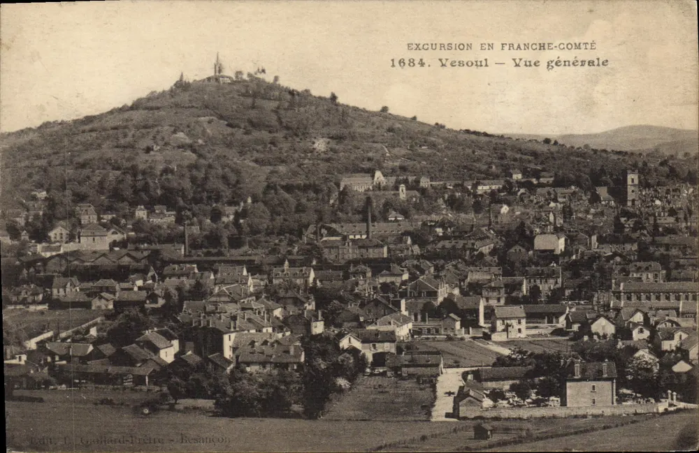Vesoul — Vista geral — Editor F. Gouillard-Frêtre - Besançon - Frente