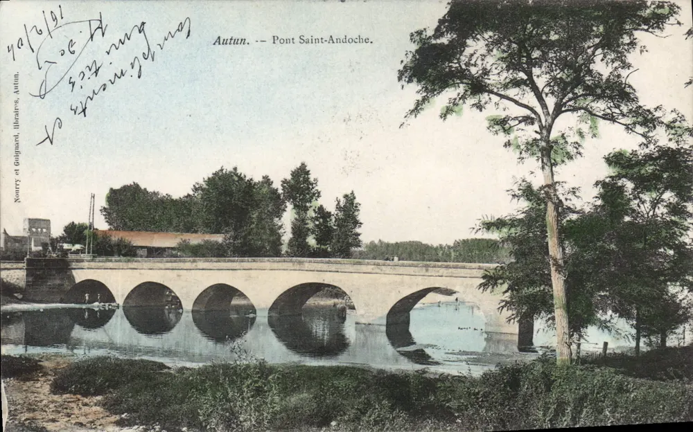 Autun — Ponte Saint-Andoche — Nourry et Guignard, Autun - Frente