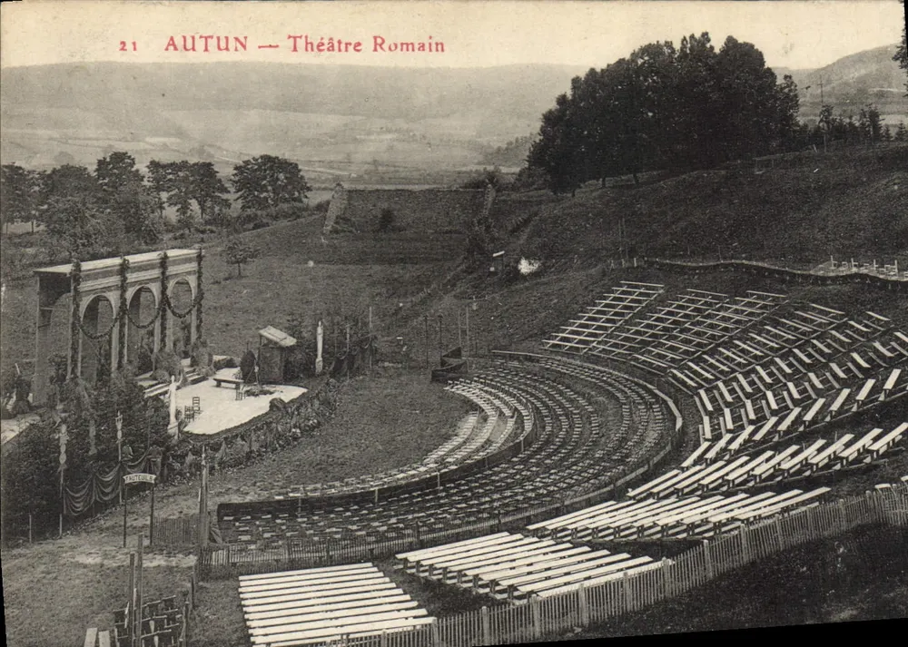 Autun — Teatro Romano — Vautours - Frente