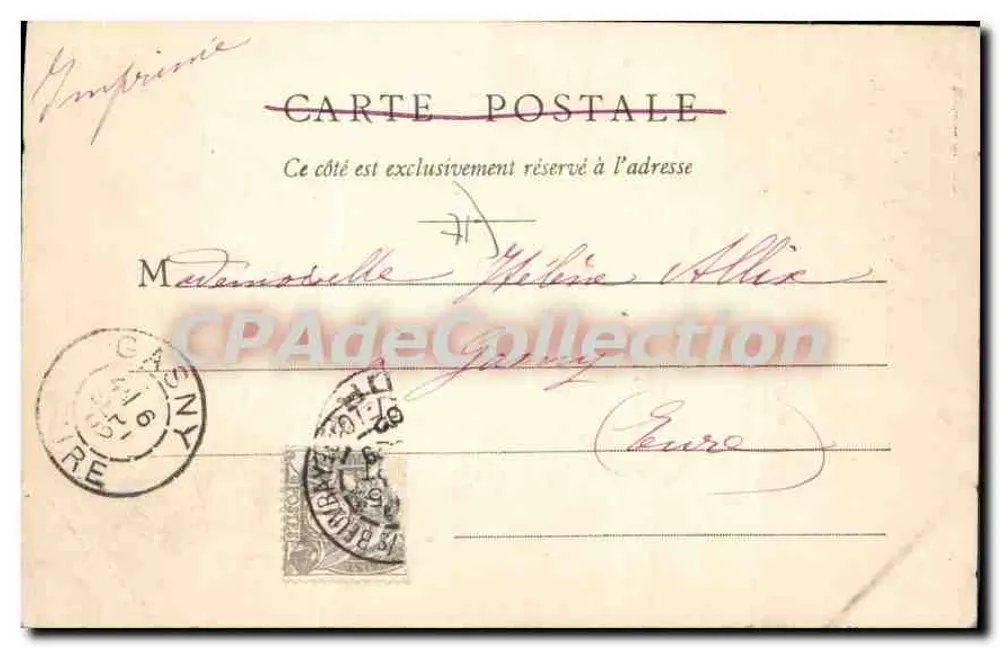Autun - Relógio de Marchaux — editor F. Chalon-sur-Saône, n°33 - Verso