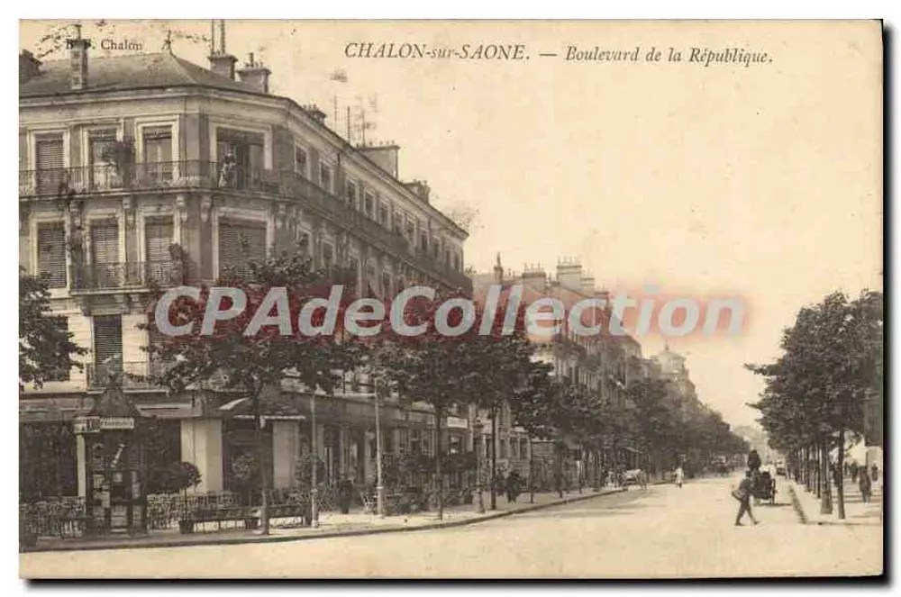 Chalon-sur-Saône — Boulevard de la République — B. S. Chalon - Voorkant