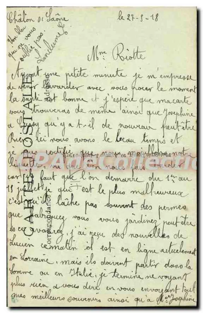 Chalon-sur-Saône (S.-et-L.) — A Estação — Edit P.O. - Verso
