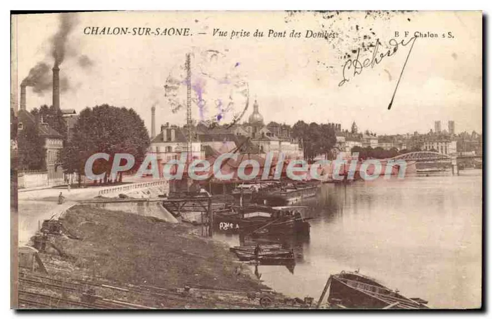 Chalon-sur-Saône — Ansicht vom Pont des Données — B.F. Chalon s.S. - Vorderseite