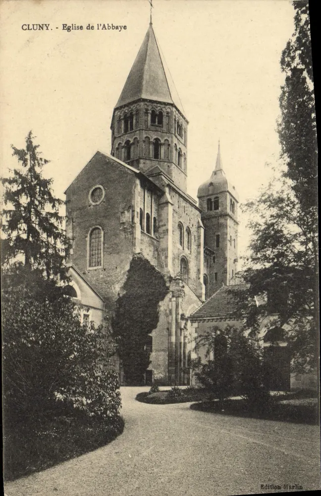 Cluny - Igreja da Abadia — Edição Merlin - Frente