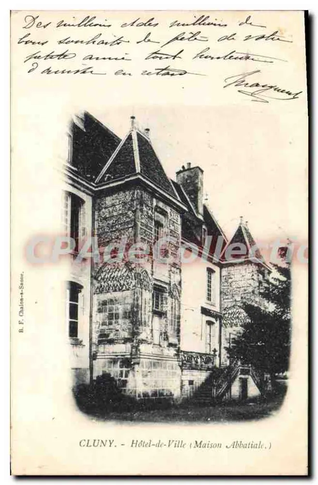 Cluny - Hôtel-de-Ville (Maison Abbatielle) — B. E. Chalon-sur-Saône - Frente