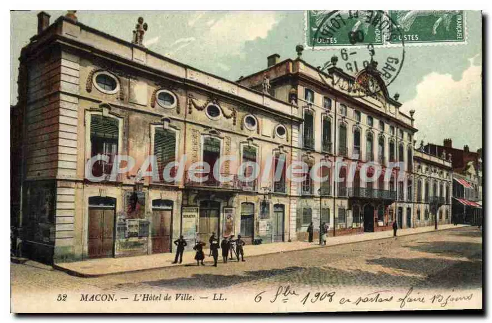 Macon — O Hotel de Ville — LL. n° 52 - Frente