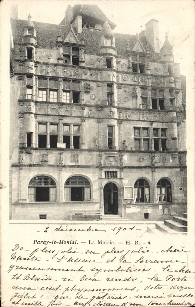 Paray-le-Monial — A Prefeitura — H. B. - 4 - Frente