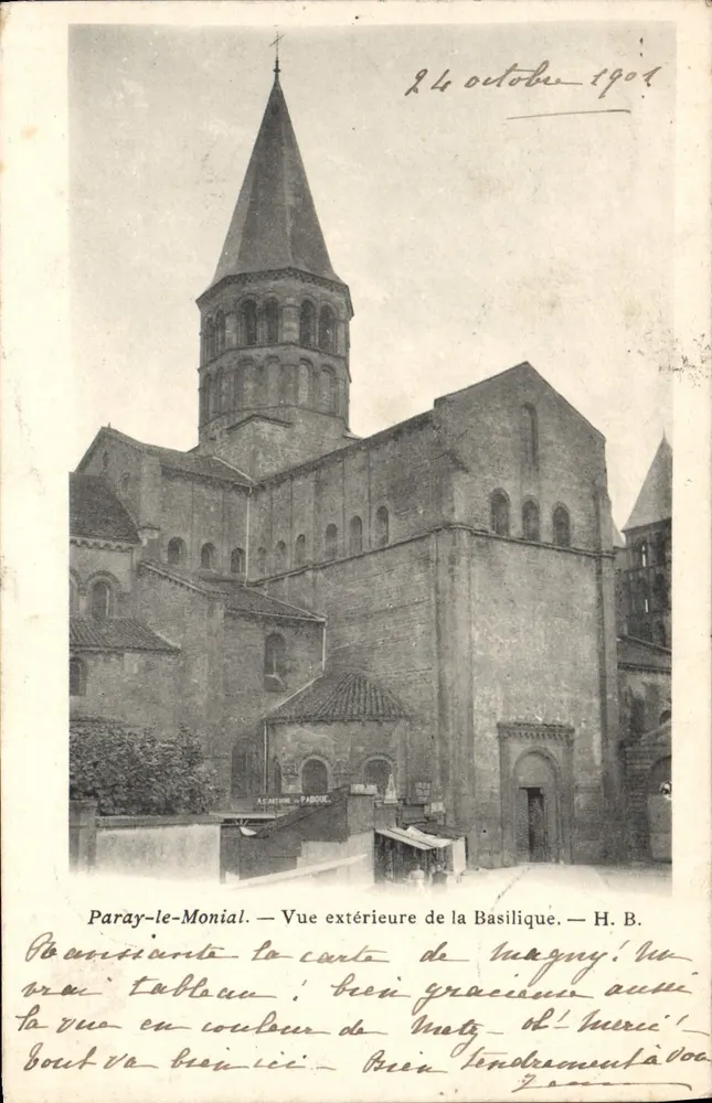 Paray-le-Monial — Aussicht von der Basilika — H. B. - Vorderseite