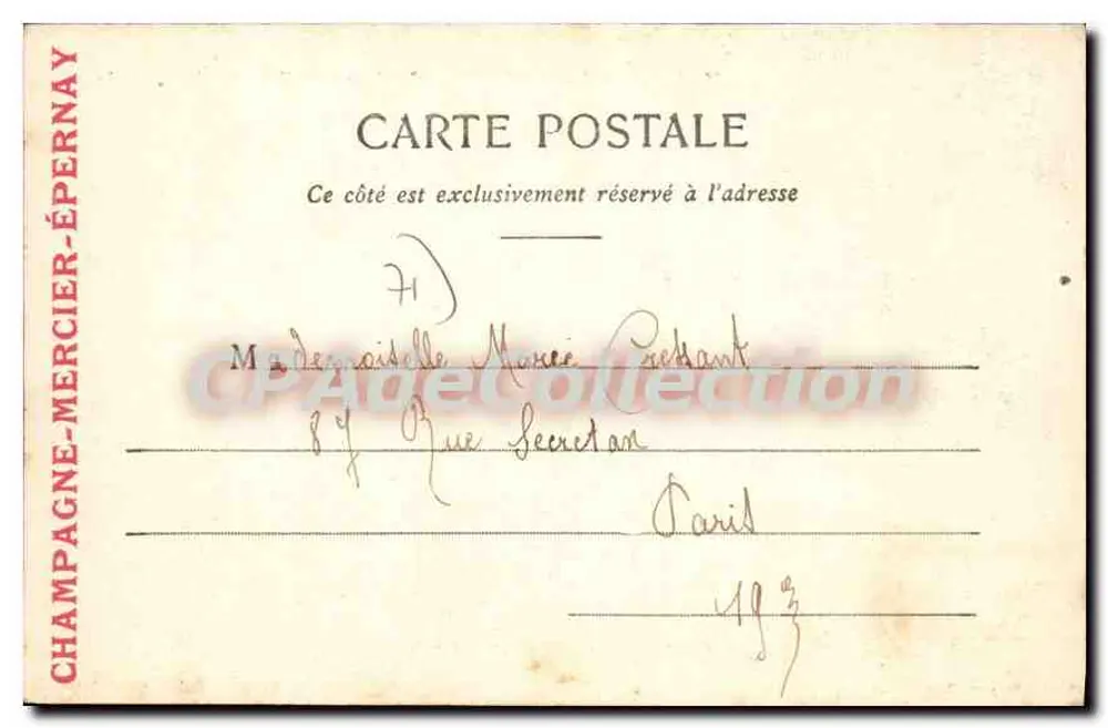 Montceau-les-Mines — Am Rand des Teichs von Plessis — Verleger: Ch. Courcel, Verleger - Rückseite