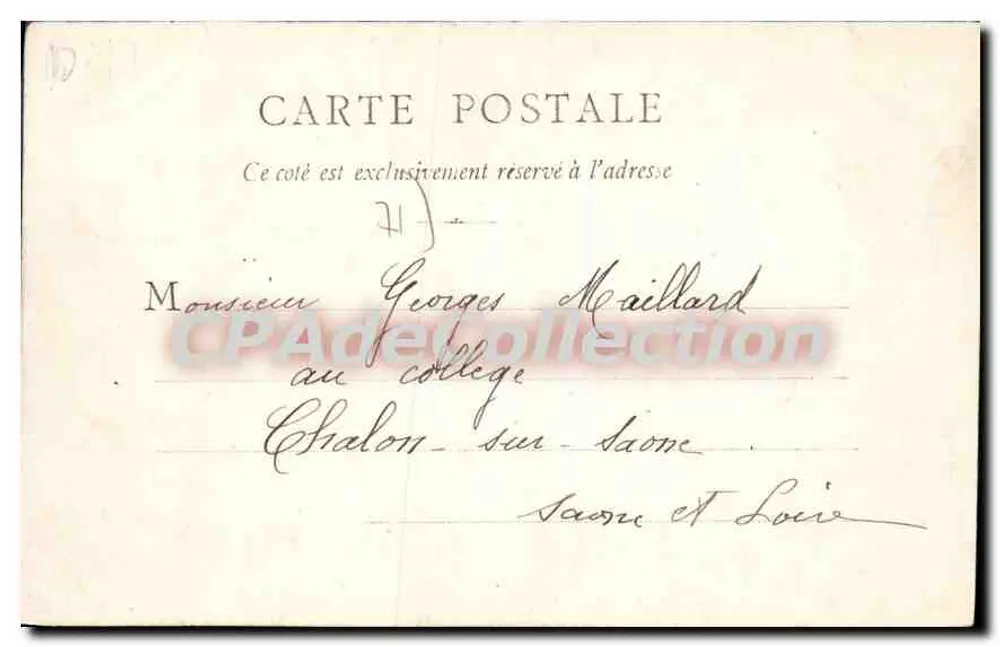 Castelo de Varennes — Coleção dos Castelos na Borgonha — Fototipia B. Végezé Frères Chalon s/S - Verso