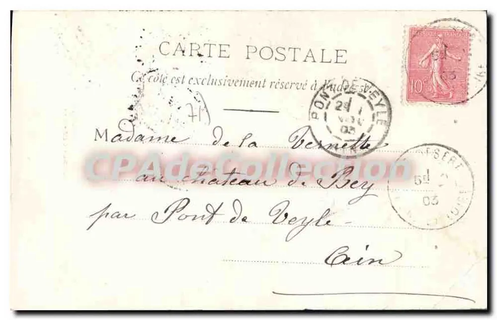 Saint-Defort — Igreja — B. PONTEY - SAGNE - Verso
