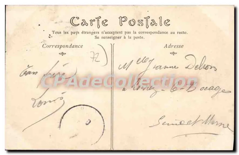 Le Mans — O Ponte em X — Editor desconhecido, n° 136 - Verso
