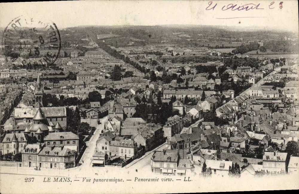 Le Mans — Vista panorâmica — LL. — N° 237 - Frente