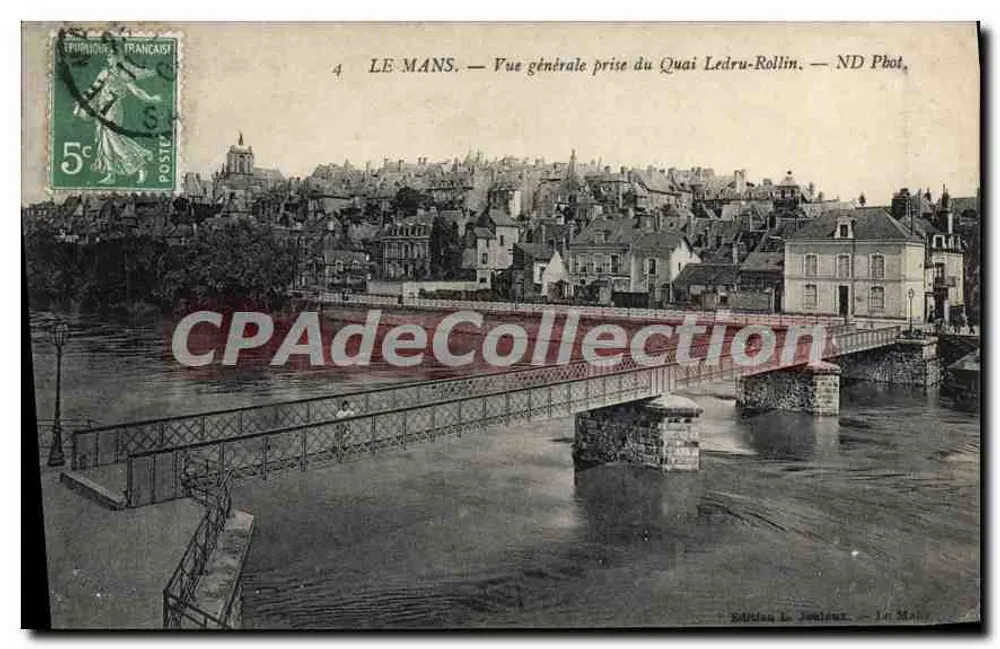 Le Mans — Allgemeine Ansicht vom Quai Ledru-Rollin — ND Phot. - Vorderseite