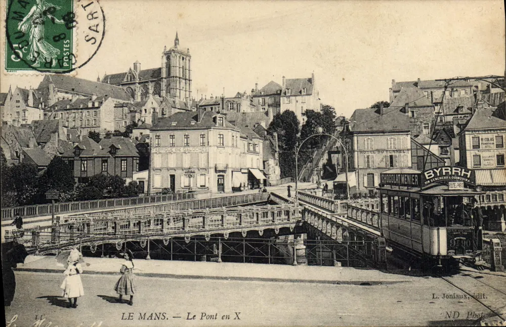 Le Mans — O Ponte em X — L. Joniaux, editor - Frente