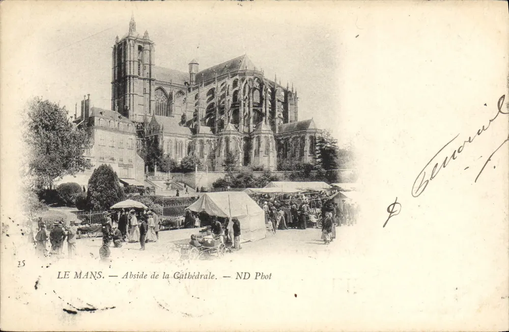 Le Mans — Abside da Catedral — ND Phot - Frente