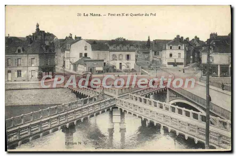 Le Mans — Ponte em X e Bairro do Pré — Edição N. G. - Frente
