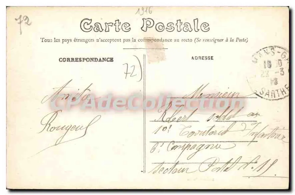 Le Mans — Ponte em X e Bairro do Pré — Edição N. G. - Verso