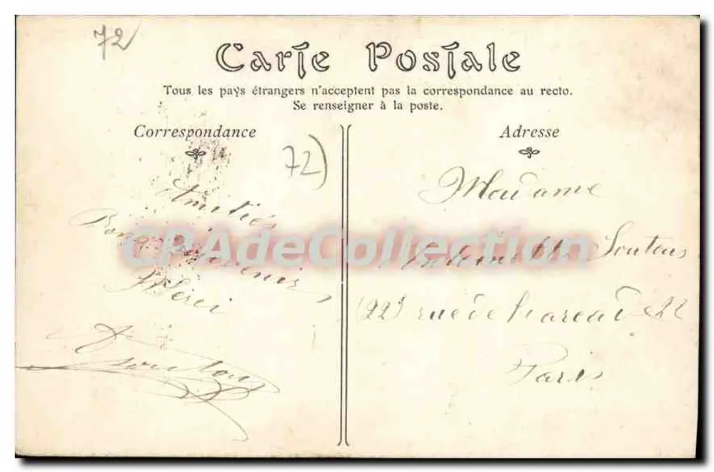 Le Mans — Die Präfektur-Platz und Notre-Dame de la Couture — ND Phot - Rückseite
