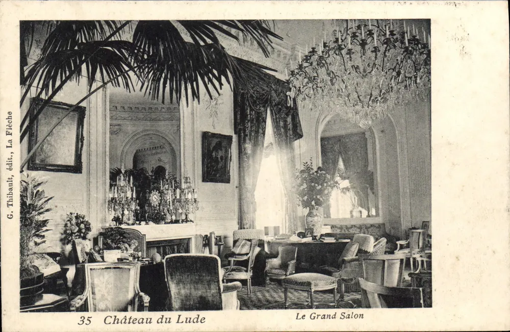 Schloss du Lude — Der Große Saal — G. Thibault, Verlag, La Flèche - Vorderseite