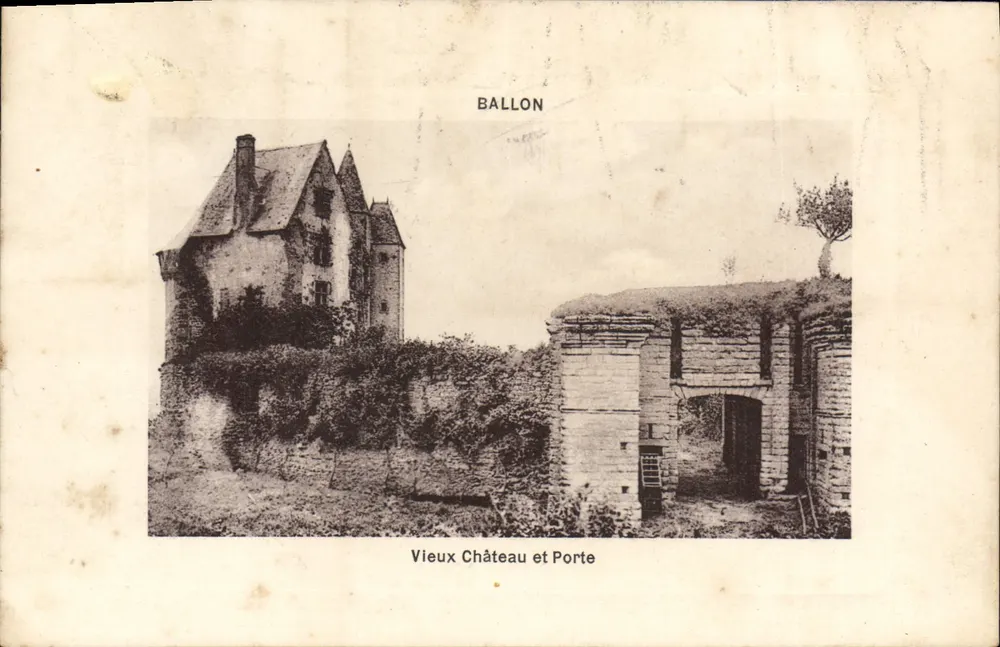 Ballon — Viejo Castillo y Puerta — Foto-ort. J. Bouveret, Edit. Gaudel - Anverso