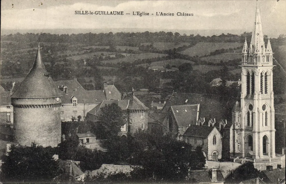 SILLE-le-GUILLAUME — Die Kirche - Das alte Schloss — Verlag: Le Chênesais, phil. 72 - Vorderseite