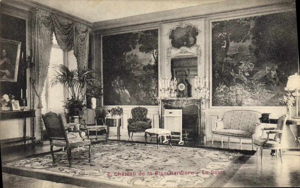 Castello di La Blanchardière — Il Salone — Editore: A. Rite - Recto