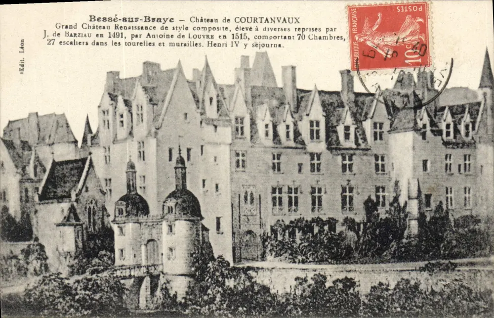 Bessé-sur-Braye — Schloss Courtanvaux — Édit. Léon - Vorderseite