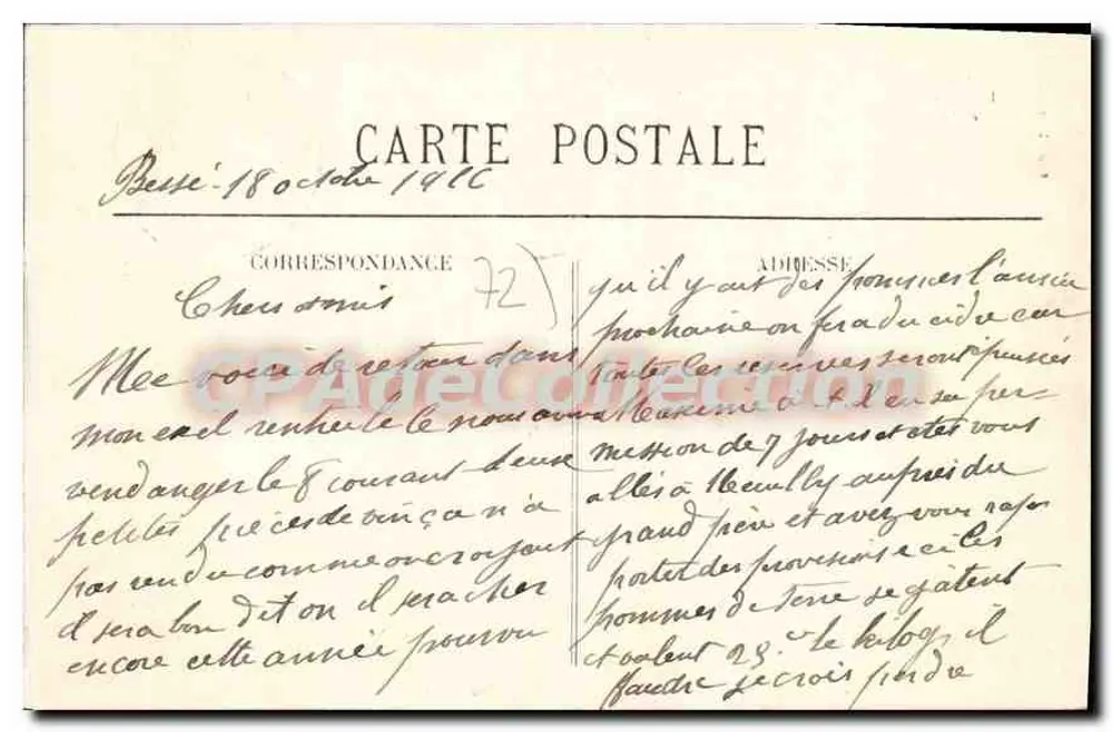 Bessé-sur-Braye — Schloss Courtanvaux — Édit. Léon - Rückseite