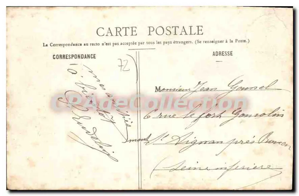 Fresnay-sur-Sarthe — Allgemeiner Blick — Edit. Lagagneux - Rückseite