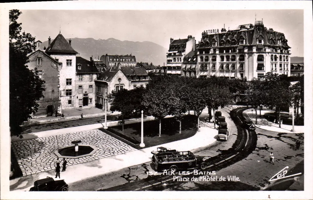 Aix-les-Bains — Place de l'Hôtel de Ville mit dem Hôtel Storia — C.A.P. Strasbourg - Vorderseite
