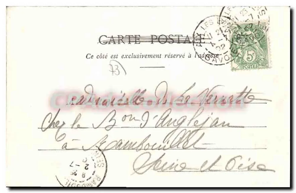 Aix-les-Bains — Bordas do Lago de Bourget — Edição Giletta, fot., Nice, n° 8192 - Verso