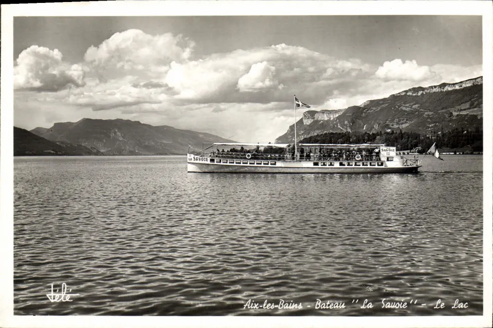 Aix-les-Bains - Barco "La Savoie" - O Lago - Frente