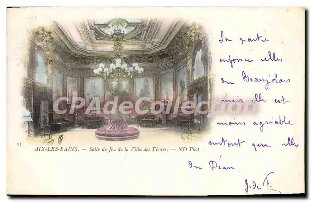 Aix-les-Bains — Salle de Jeu de la Villa des Fleurs — ND Phot - Vorderseite