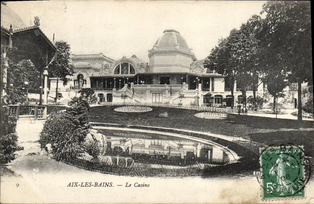 Aix-les-Bains — O Casino — Editor desconhecido, n°9 - Frente