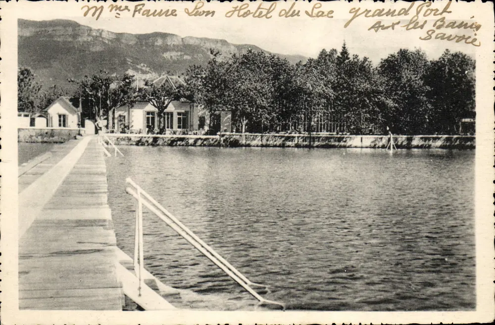 Hotel du Lac in Aix-les-Bains — Grand Port — Verlag R. Beran - Vorderseite