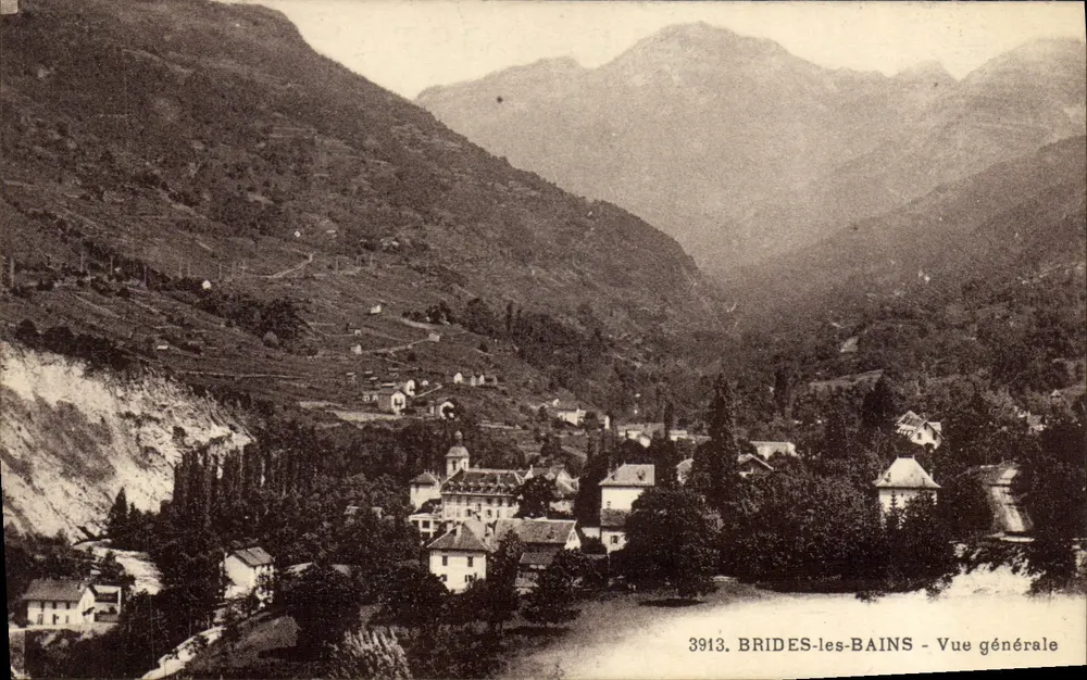 Brides-les-Bains — Widok ogólny — Wydawnictwo ABEM, nr 3913 - Awers