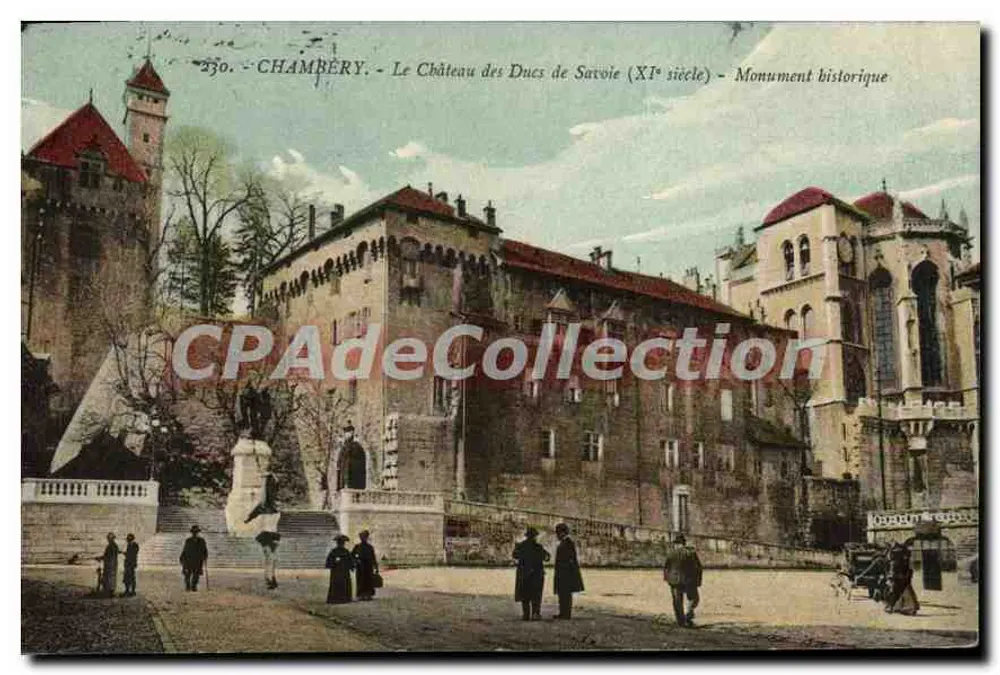 Chambéry — Schloss der Herzöge von Savoyen (11. Jahrhundert) — Historisches Denkmal - Vorderseite