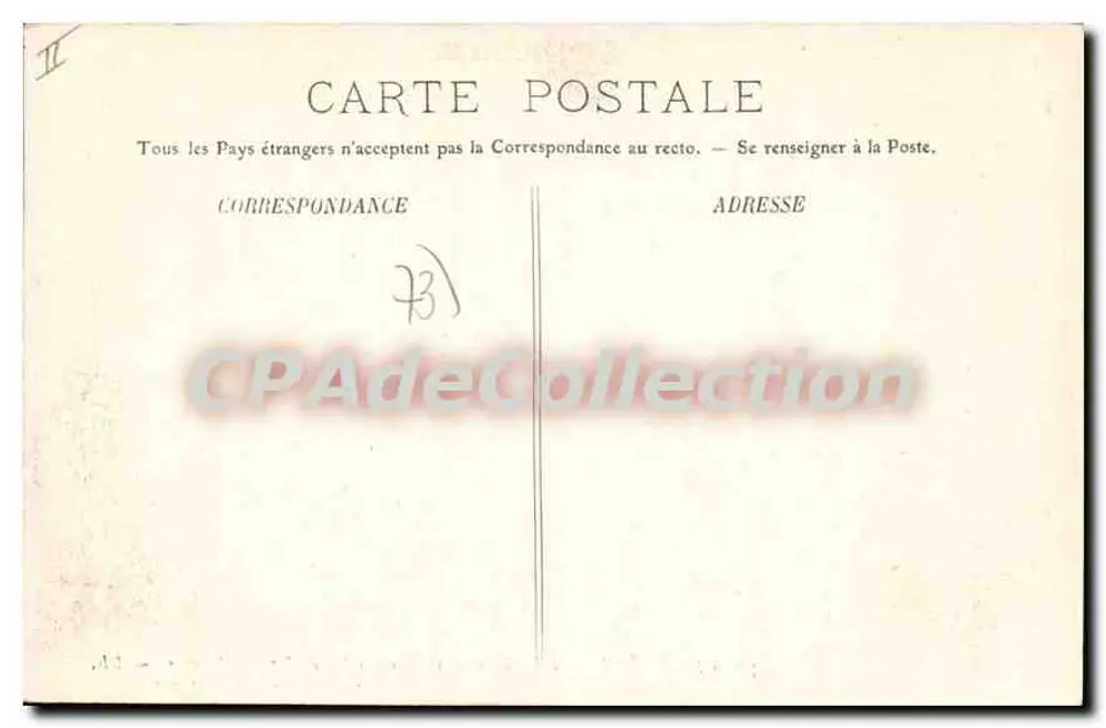 Zimmer von Madame de Warens — Les Charmettes — Chambéry — Buchhandlung A. Perrin — n°70 - Rückseite
