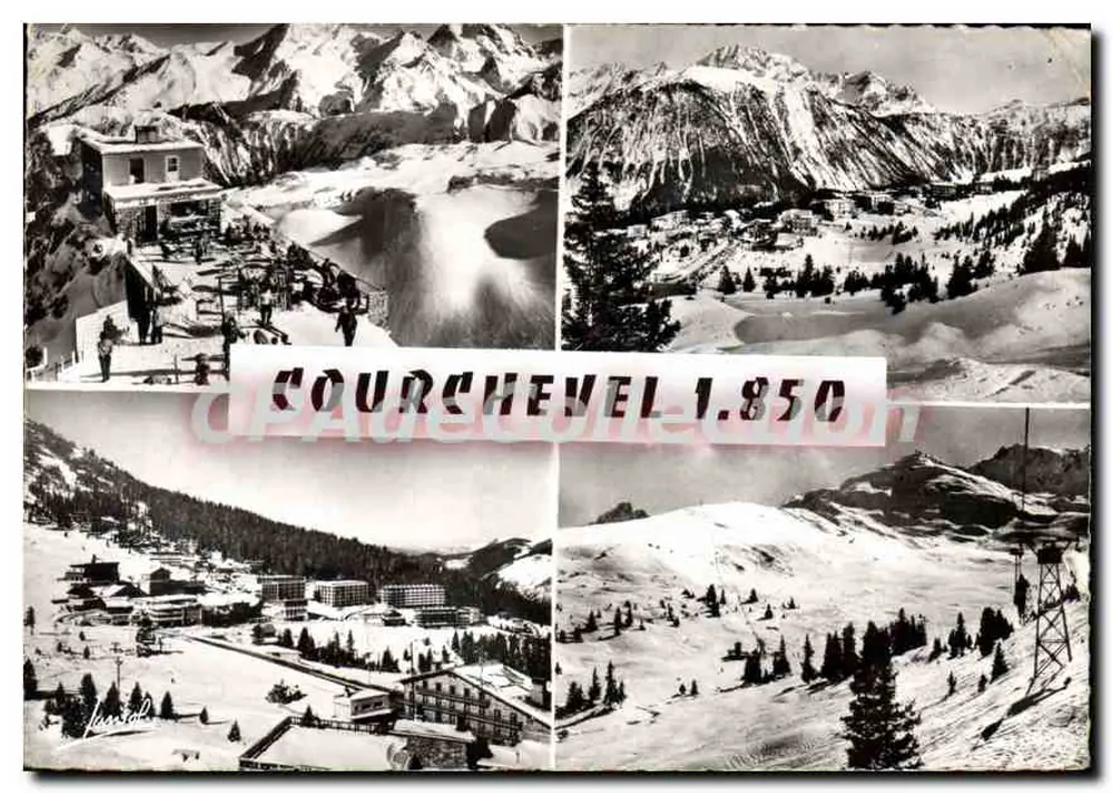 Courchevel 1850 — vista panorâmica nevada — Edições Fotográficas JAVISOL - Frente