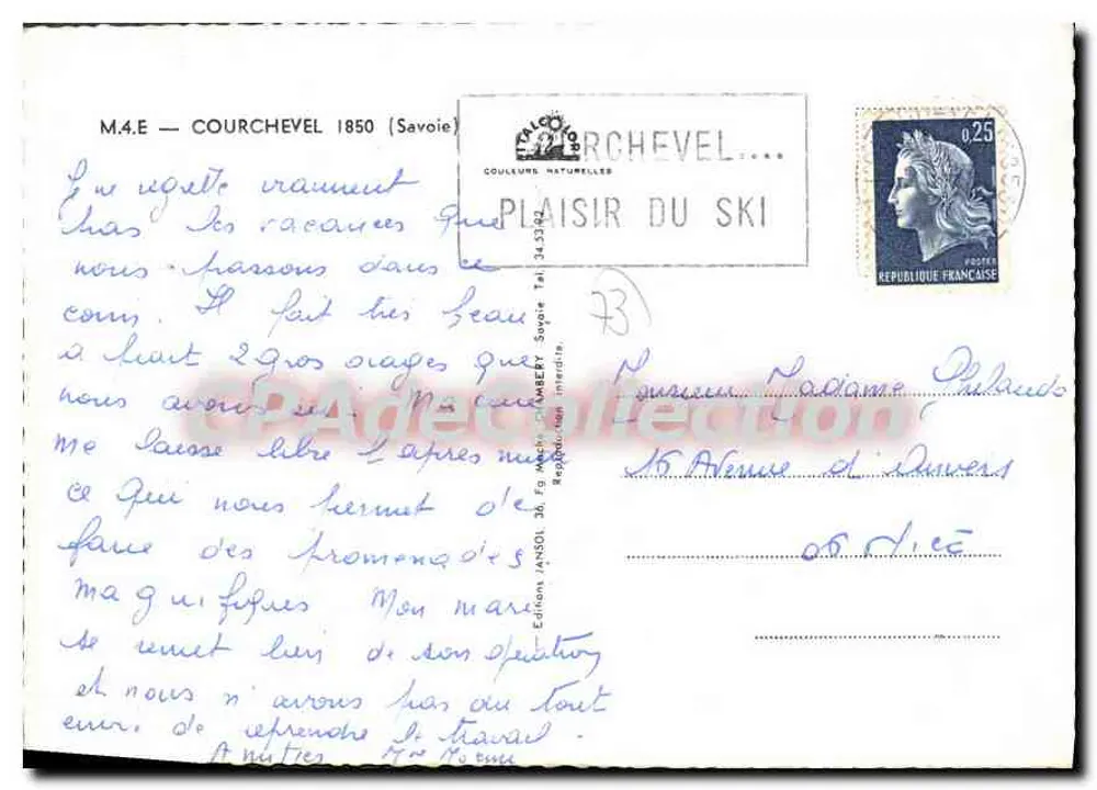 कौर्चेवेल 1850 — लेस ट्रोइस वैलीज़ — एडिशन कौर्चेवेल - पीछे
