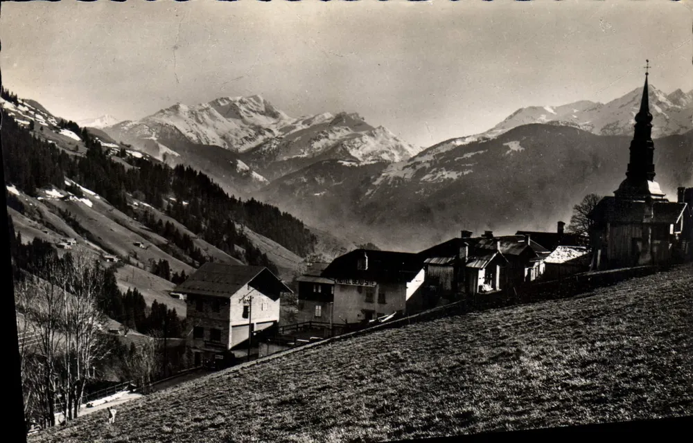 Haute-Luce (Savoie) — Blick auf den Grand Mont und den Mirantin — Edition d'Art André, Grenoble - Vorderseite