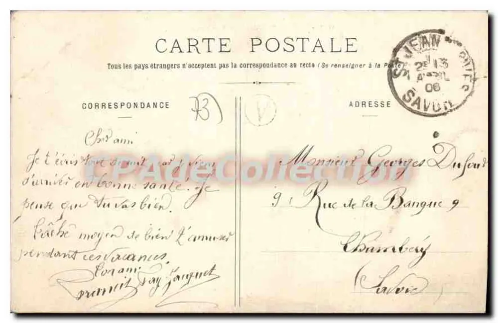 St-Jean-de-Maurienne — Vista geral — Pulizer, fot. Ed. Annecy, n° 10775 - Verso