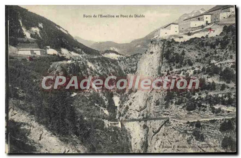 Fortes de l'Esseillon e Ponte do Diabo — Edição F. Monglas, fot. Muntanès-Barc — N° 1907 - Frente