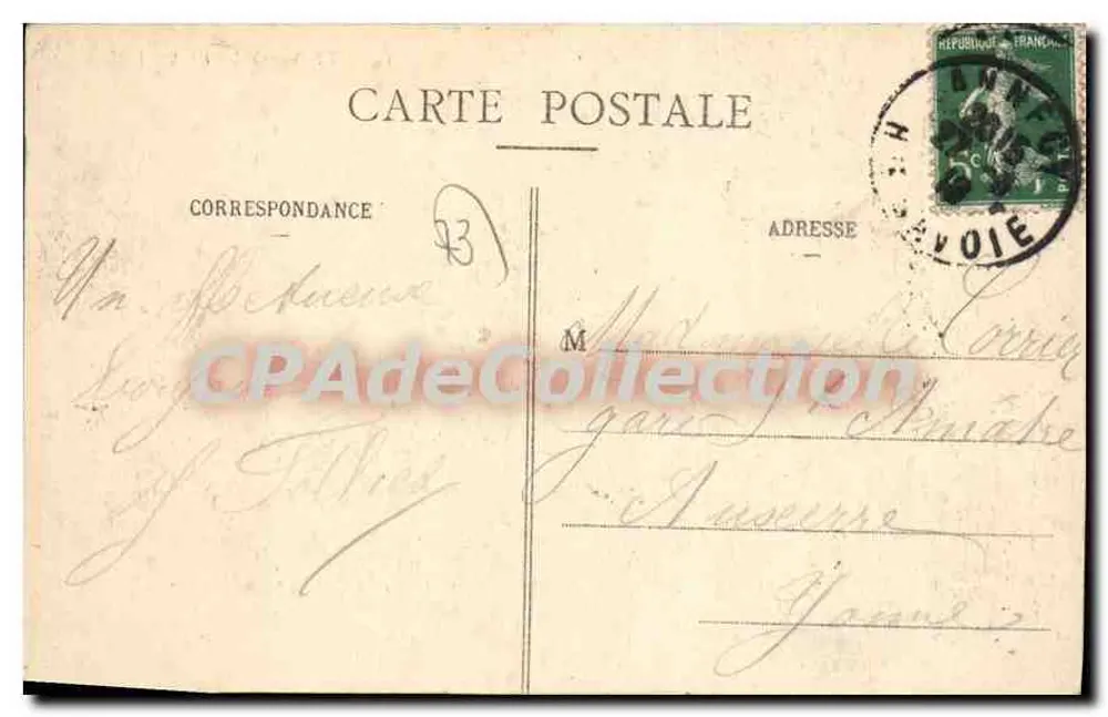See Annecy - Talloires und La Tournette — pittoreske Orte der Savoie — Ad. Darin, Foto. Mit Notizen - Rückseite